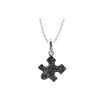 Image 1 : WG BLACK DIAMOND PUZZLE PENDANT (#7673D-BLK)