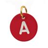 Image 2 : Enamel Initial Disc Charm