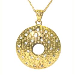 GD-Wht CZ Pendant