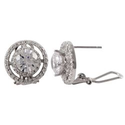 Sterling Silver CZ Earrings