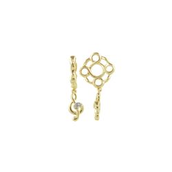 YG WHEEL / DIAMOND G-CLEF DANGLE (#268D)