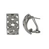 Image 2 : Silver Tone Brass With Crystal Post Clip Earrings -0.87