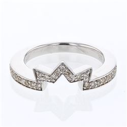 Ring Wrap Prong-Set Diamond Band In 14K White Gold | 322434