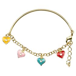GD-CZ Heart Bangle