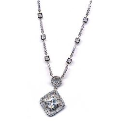 Sterling Silver CZ Necklace