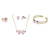 Image 1 : Brass Pink Enamel Strawberry Set