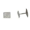 Image 1 : Sterling Silver White CZ Cufflink