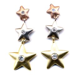 Triple Star Earring