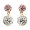 Image 1 : GF 6M And 8M Crystal Ball Earrings