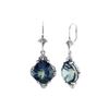 Image 1 : SS COATED ODYSSEY TANZANITE QUARTZ LEVERBK EARRINGS (#8983T-ODYS)