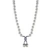 Image 1 : Sterling Silver CZ Pearl Necklace