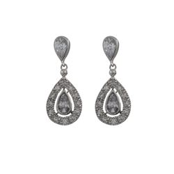 Sterling Silver CZ Earring
