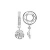 Image 1 : WHITE GOLD WHEEL W/DIAMOND SAND DOLLAR DANGLE (#22PLAIND)