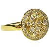 Image 1 : Gold Tone Sterling Silver Round Ring