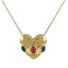 Image 1 : SHINY, MULTI COLORED HEART PEND