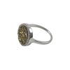 Image 2 : 12Mm Sterling Silver Round Champaign Ring