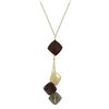 Image 1 : Assorted Semi Precious Stone Lariat Style Necklace -16