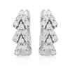 Image 1 : 3 Tier Arrow Diamond Prong-Set Earing In 18K White Gold | 286138