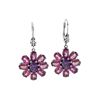 Image 1 : SS COATED LULLABY/ CLASSIC MAUVE TOPAZ LVRBK EARRINGS (#8580MUL1)