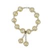 Image 1 : Set Of 4 - Cream Baroque Pearl And 6Mm Diamond Cut Crystal Napkin Rings, With Hanging 6Mm Diamond Cu