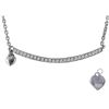 Image 1 : SS DIAMOND HEART NECKLACE W/ EXTENDER (#1182D)