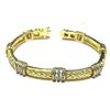 Gold Plated Brass Bracelet With Czs