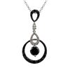 Image 1 : Sterling Silver-Blk CZ Pendant