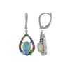 Image 1 : SS OPAL / MULTI COLOR LEVERBK EARRINGS (#10460MUL)