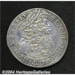 Leopold I (the Hogmouthed) Taler 1698 Hall,