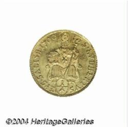 Salzburg. Johann Ernst gold 1/4 ducat 1700,