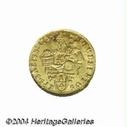 Salzburg. Leopold Anton gold 1/4 ducat 1734,