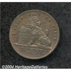 Leopold I 1 centime 1849, Dup-451, KM1.2,