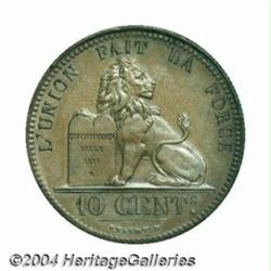 Leopold I 10 centimes 1841 without period,
