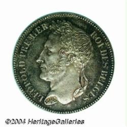 Leopold I 2 francs 1834, Position B, Bust