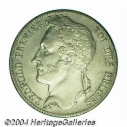 Leopold I 5 francs 1835, Position A, Bust