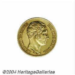 Leopold I gold 10 francs 1849, Bust