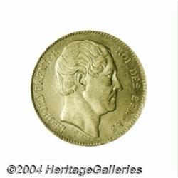 Leopold II gold 20 francs 1865, L. Wiener,