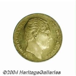 Leopold II gold 20 francs 1865, L. Wiener,