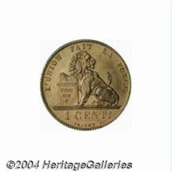 Leopold II 1 centime 1907, Dup-1650, KM33.1,