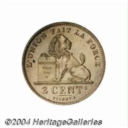 Leopold II 2 centimes 1909, Dup-1690, KM36,