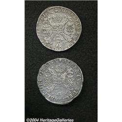 Pair Of One Patagons First: 1617 Antwerp Mint