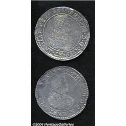 Pair of One Ducaton. 1658 Antwerp GH327-1b,