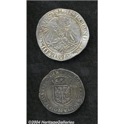 Charles V (1506-1555) Pair of Early Silver