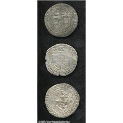 Philip Le Beau (1482-1506) Lot of Three Coins: