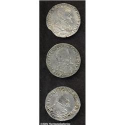 1/5 Philipsdaalder Bruges Mint Lot of Three