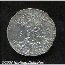Philip IV (1621-1665) 1/4 Patagon Bruges 1624.