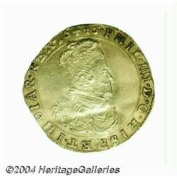Philip IV Gold 2 souverain d'or 1646, Bruges