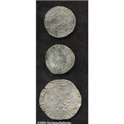 Tournai Lot of Three Coins: Albert and