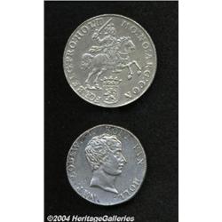 Lot of Two Crown Sized Coins, one Ducaton (or