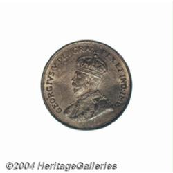 George V 1 cent 1926, KM28, MS64 Red and Brown